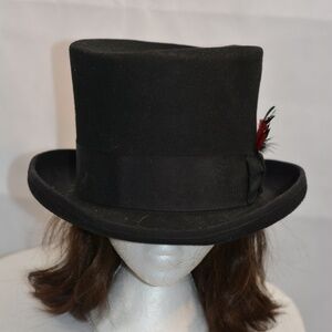 Scala Classico 100% Wool Top Hat Mad Hatter